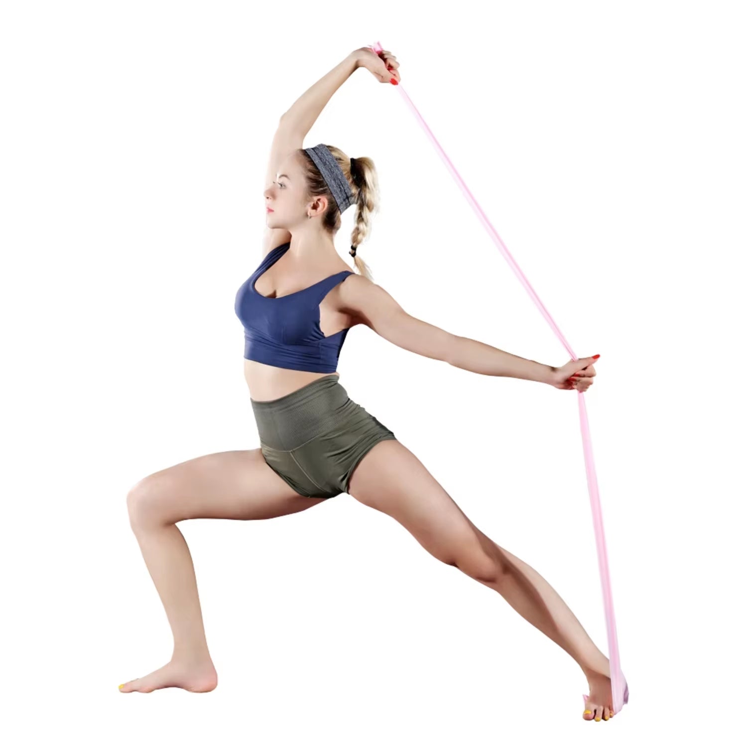 New Yoga Pilates Resistance Band Long Training Stretch Bands Physical Therapy Lower Body Strength Elastic Exercise Bands