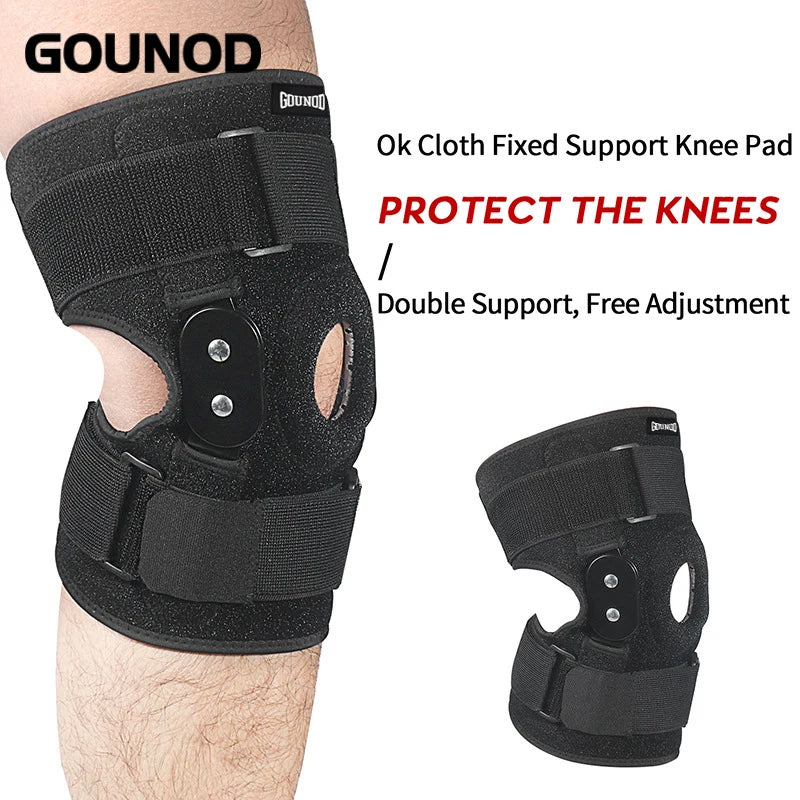 1Pc Adjustable Hinged Knee Brace Knee Joint Support Wrapped Meniscus