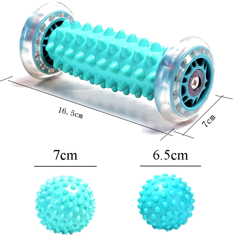 Foot Massager Roller Massage Ball Plantar Fasciitis Deep Tissue Back Leg Hand Tight Muscle Massage