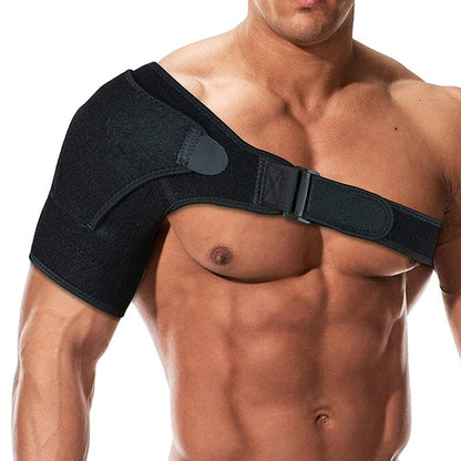 Shoulder Support Stability Brace for Men and Women Adjustable Orthosis Shoulder Compression Wrap Sleeve for Joint Pain Relief